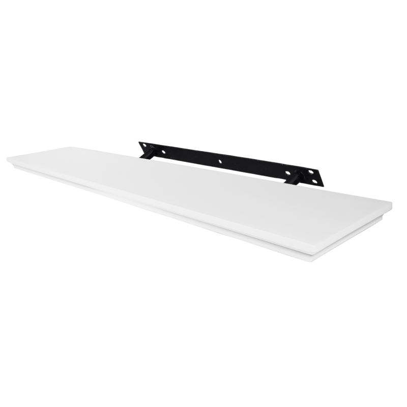 Estante flotante clásico - pack de 3 - Blanco mate - 118 cm