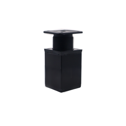 Pata de mueble cuadrada 40x40mm - A60mm - Negro (2) – Furnica