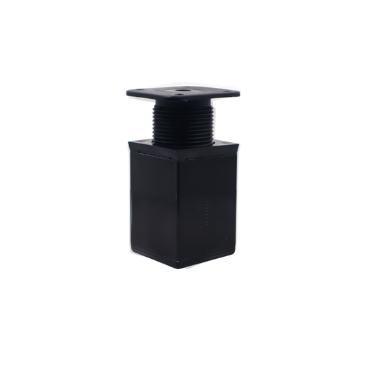 Pata de mueble cuadrada 40x40mm - A60mm - Negro (2) – Furnica
