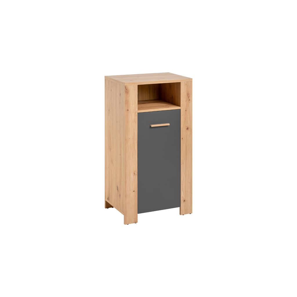 VEGA - Conjunto de muebles de salón - Roble Wotan / Antracita