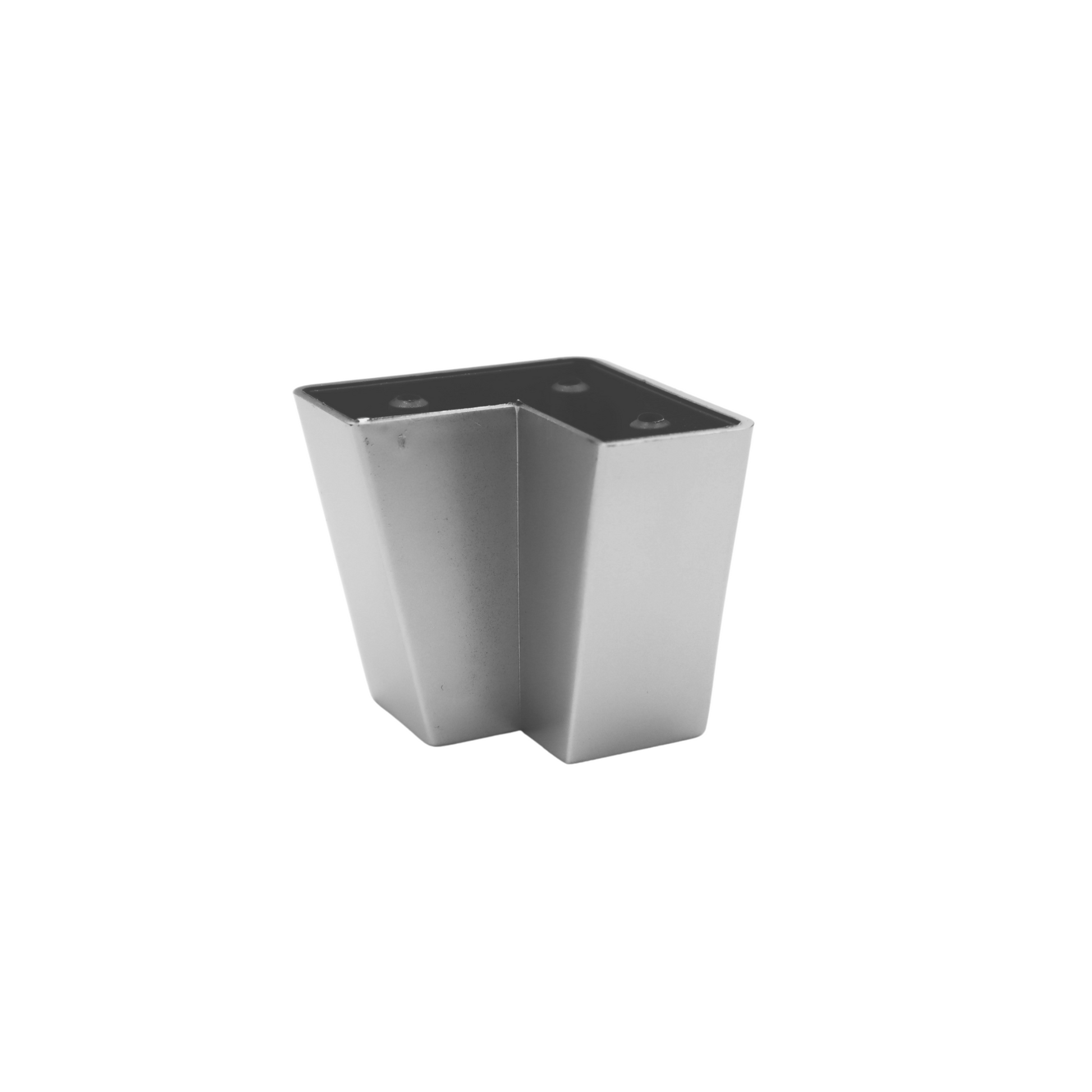 Pata de mueble cuadrada 60x60 mm - 60 mm de aluminio