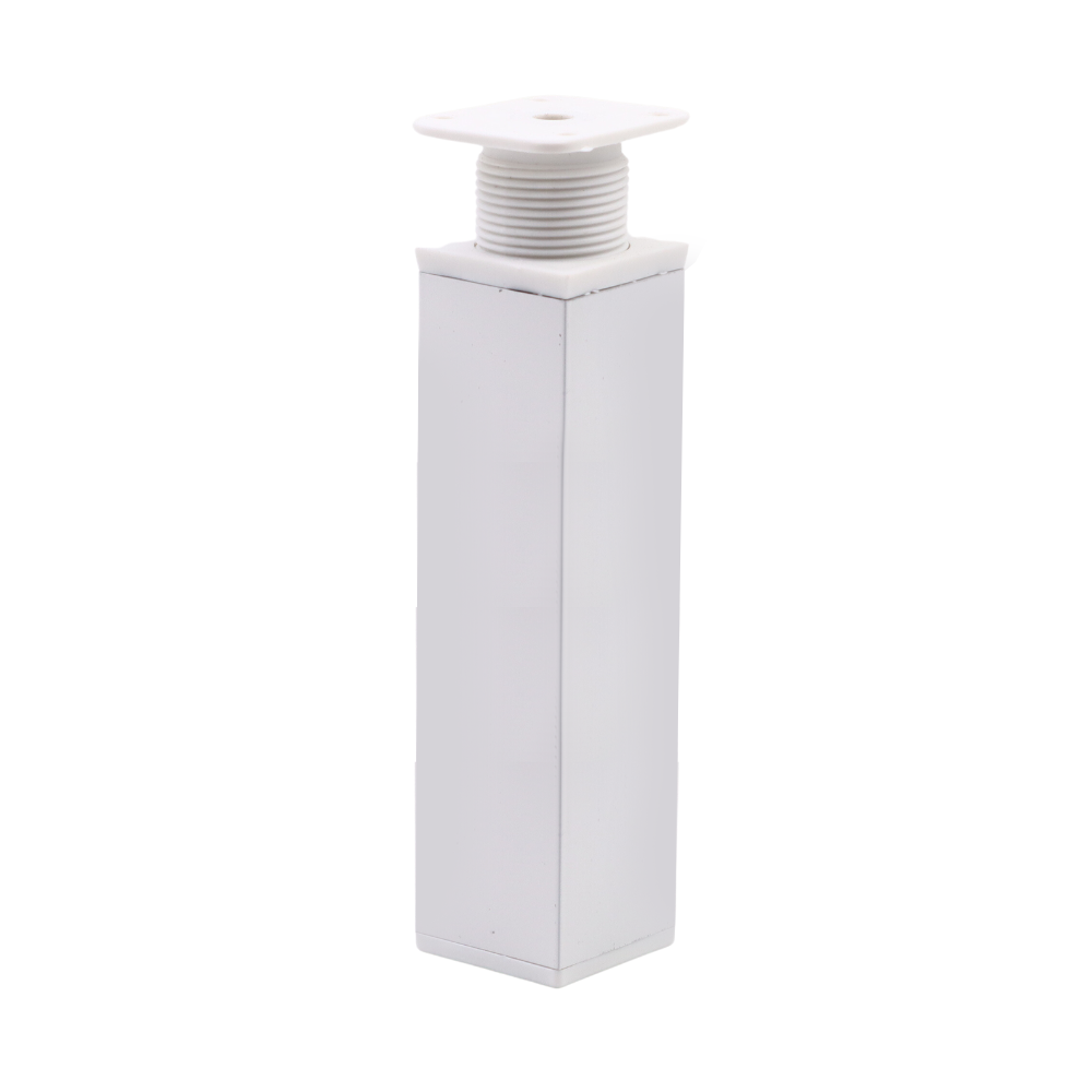 Pata de mueble cuadrada 40x40mm - A150mm - Blanco (2) – Furnica