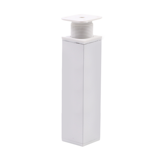 Pata de mueble cuadrada 40x40mm - A150mm - Blanco (2) – Furnica