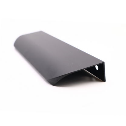 Mango de perfil redondo con agarre en el borde de 128 mm (longitud total de 148 mm) - Negro mate (3) – Furnica