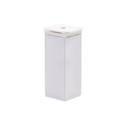 Pata de mueble cuadrada 40x40mm - A100mm - Blanco – Furnica