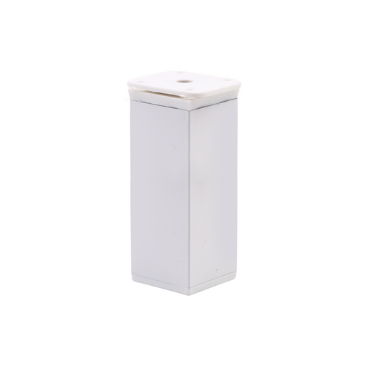 Pata de mueble cuadrada 40x40mm - A100mm - Blanco – Furnica