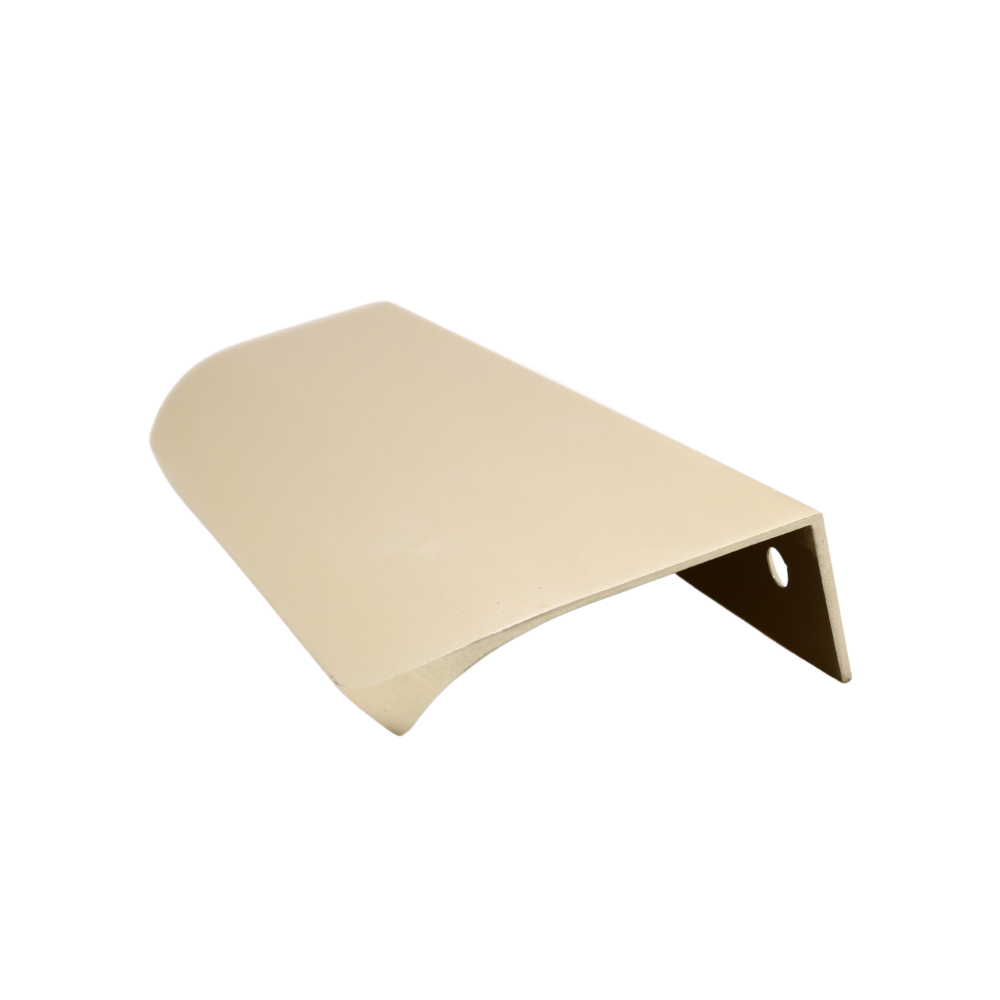 Mango de perfil redondo con agarre en el borde de 128 mm (longitud total de 148 mm) - Dorado mate (3) – Furnica
