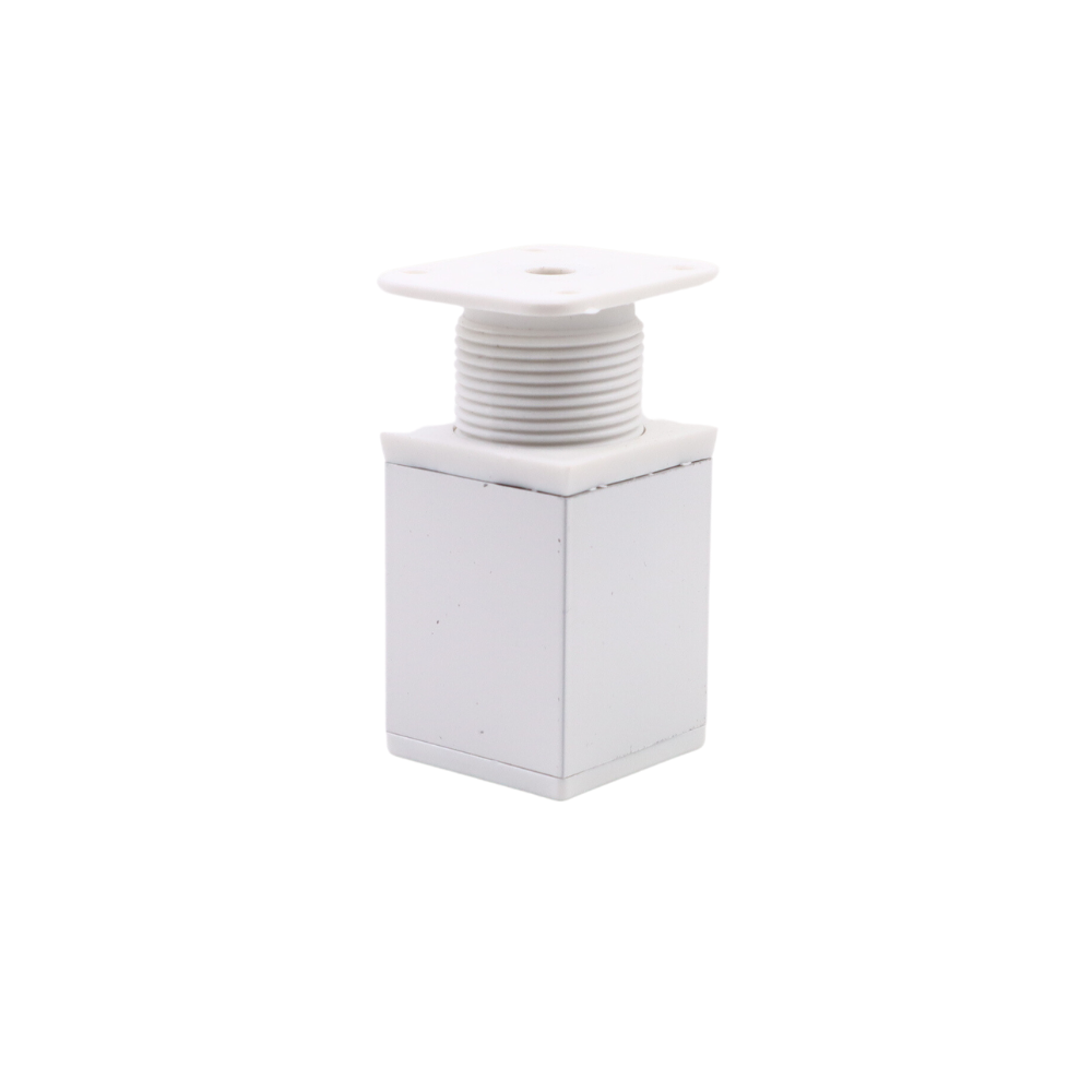 Pata de mueble cuadrada 40x40mm - A60mm - Blanco (2) – Furnica