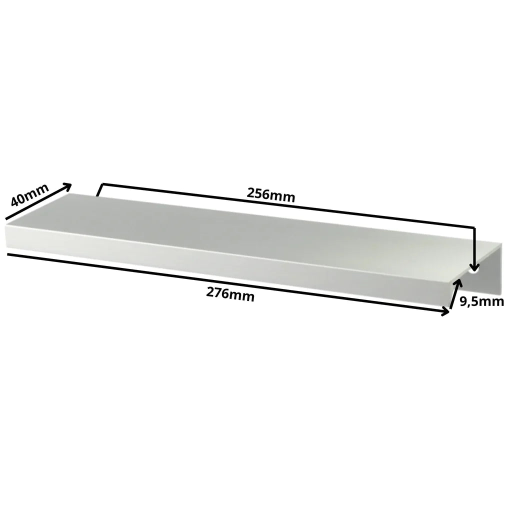 Mango de perfil redondo Edge Grip UA06 de 256 mm (longitud total de 276 mm) - Electropulido