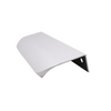 Mango de perfil redondo con agarre en el borde de 128 mm (longitud total de 148 mm) - Aluminio