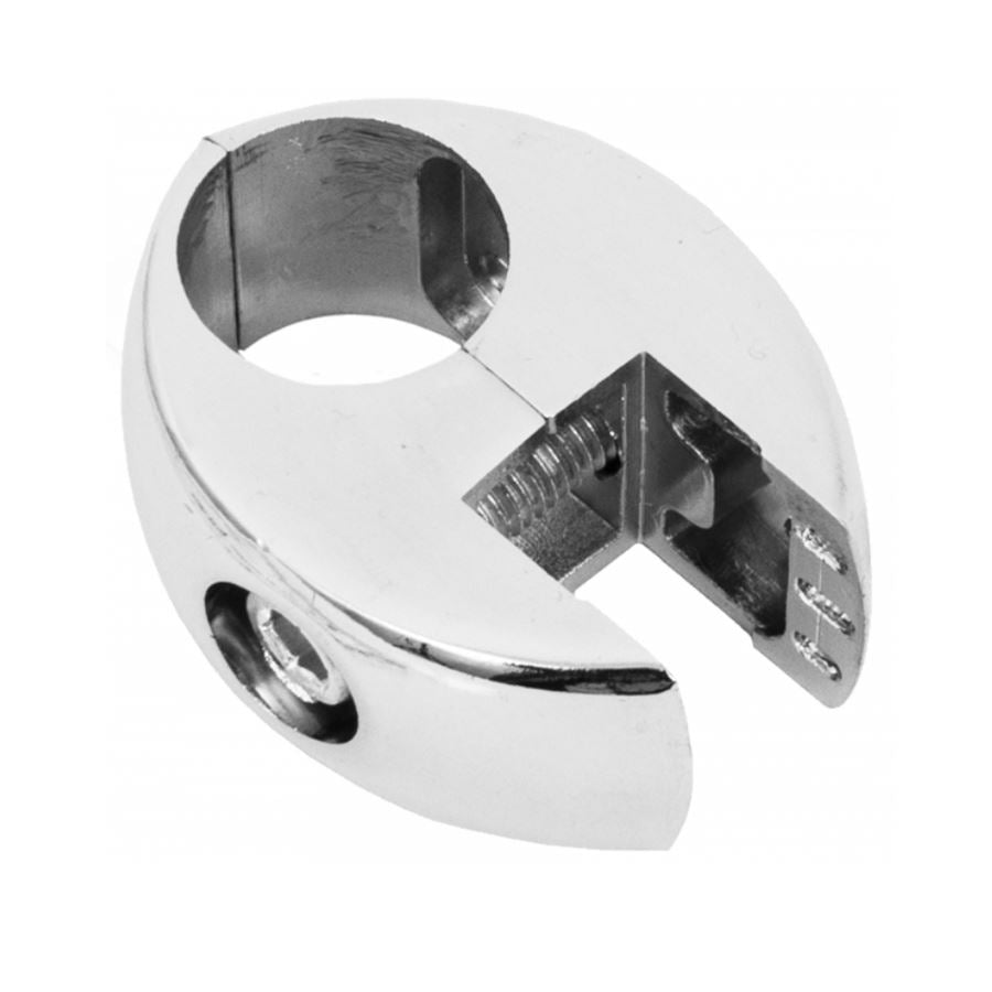 Conector de tablero y vidrio de 25 mm, cromado – Furnica