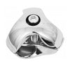 Conector triple de 25mm, cromado