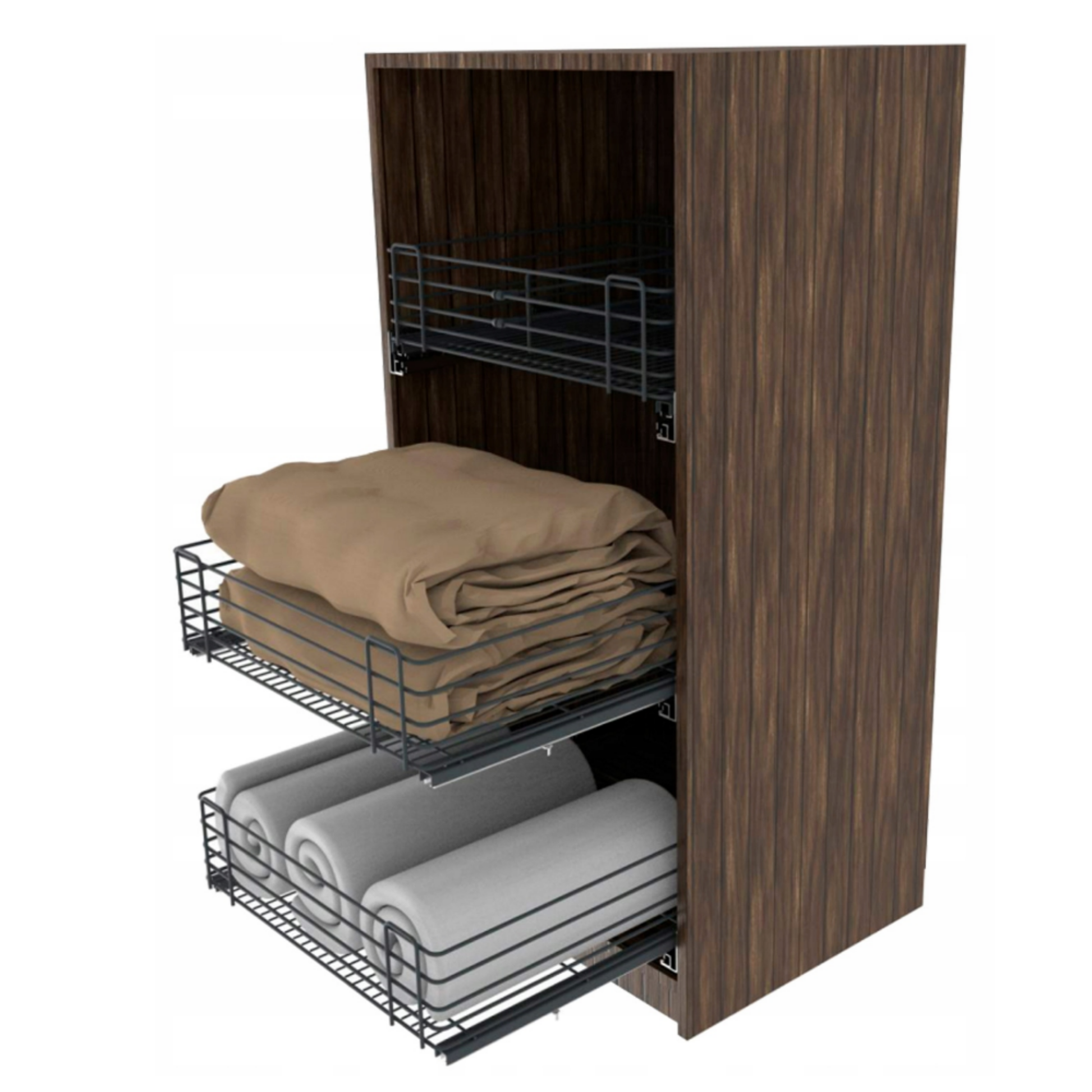Cesta extraíble EXCLUSIVE CARGO MULTI para mueble de 30 cm - gris/grafito