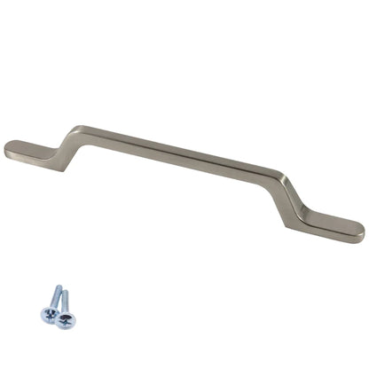 Asa de mueble 128 mm U098 - Acero cepillado