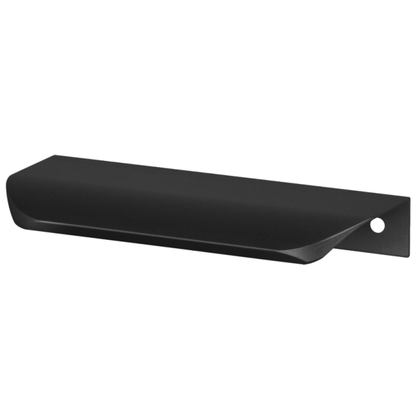 Perfil tirador de canto redondo UA02 de 540 mm (longitud total de 560 mm) - Negro mate