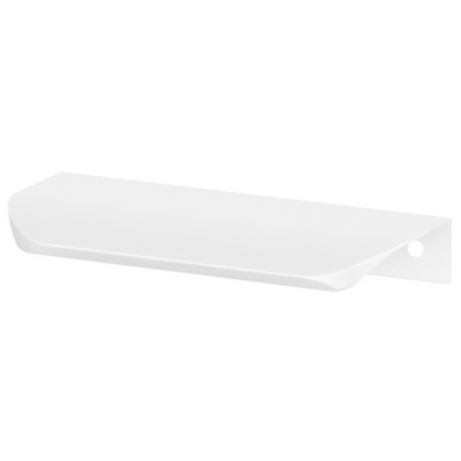 Perfil tirador de canto redondo UA02 de 160 mm (longitud total de 180 mm) - Blanco