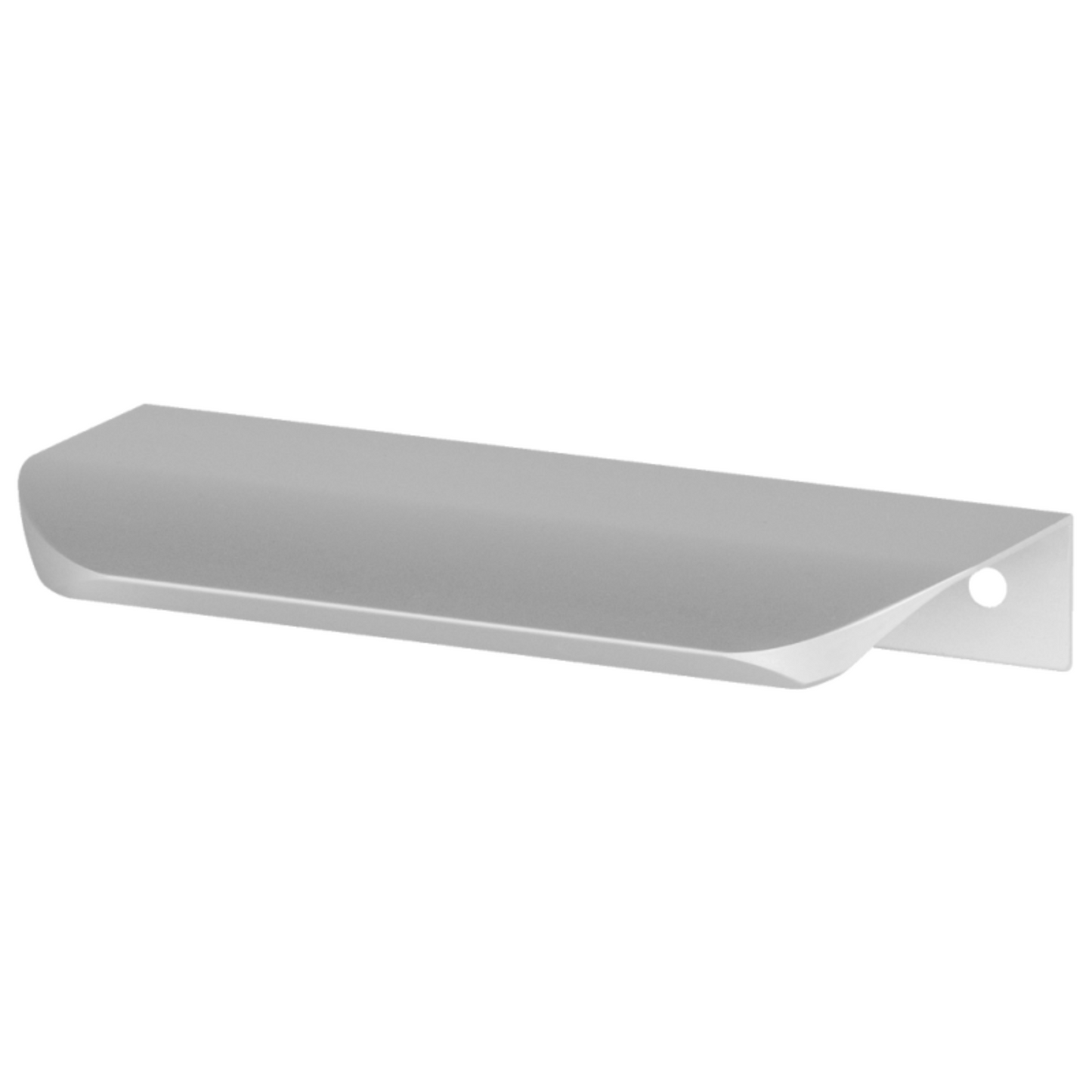 Perfil tirador de canto redondo UA02 de 160 mm (longitud total de 180 mm) - Aluminio
