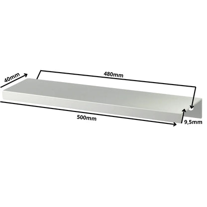 Mango de perfil redondo Edge Grip FE06 de 480 mm (longitud total de 500 mm) - Electropulido