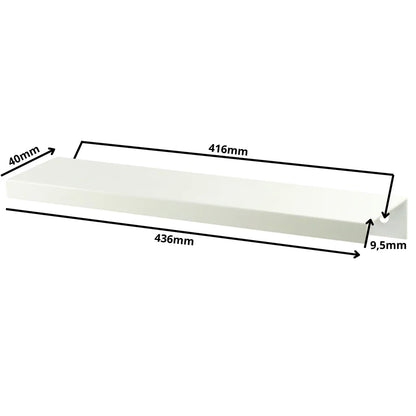 Mango de perfil redondo Edge Grip FE06 de 416 mm (longitud total de 436 mm) - Blanco