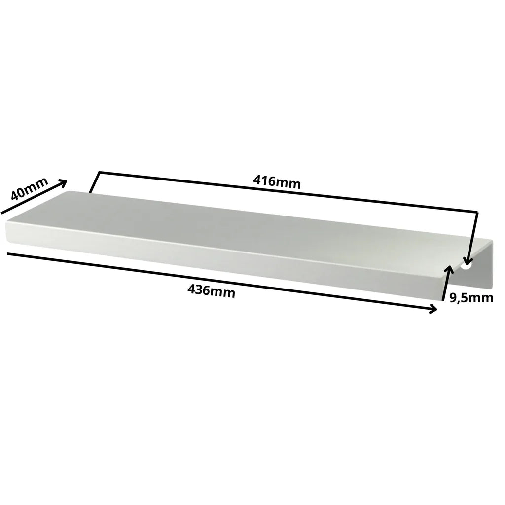 Mango de perfil redondo Edge Grip FE06 de 416 mm (longitud total de 436 mm) - Aluminio