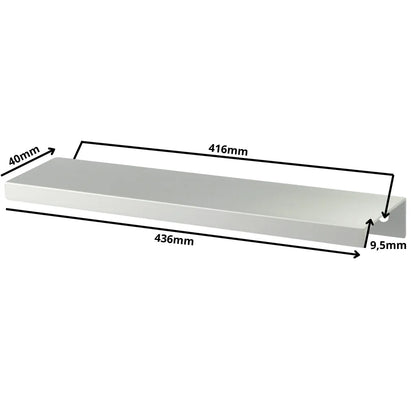 Mango de perfil redondo Edge Grip FE06 de 416 mm (longitud total de 436 mm) - Aluminio