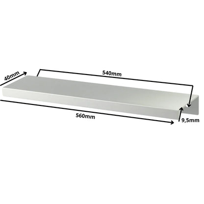 Mango de perfil redondo Edge Grip FE06 de 540 mm (longitud total de 560 mm) - Aluminio