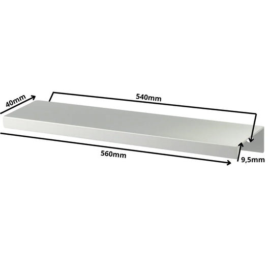 Mango de perfil redondo Edge Grip FE06 de 540 mm (longitud total de 560 mm) - Aluminio