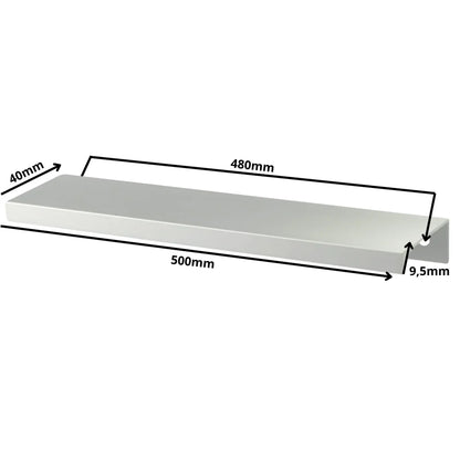 Mango de perfil redondo Edge Grip FE06 de 480 mm (longitud total de 500 mm) - Aluminio