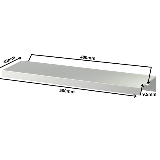 Mango de perfil redondo Edge Grip FE06 de 480 mm (longitud total de 500 mm) - Aluminio