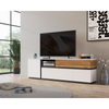 DUKE - Conjunto de muebles de salón - Blanco Alpino / Roble Catania
