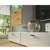 Unidad de pared MILA - Conjunto de muebles de salón - Roble Artesanal / Blanco Brillante