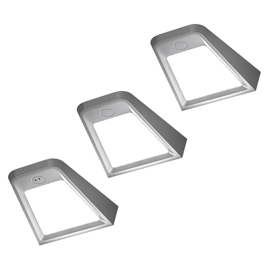 3 Top Cabinet LED Lamps + Power Supply (F04) Furnica Aluminum EU 