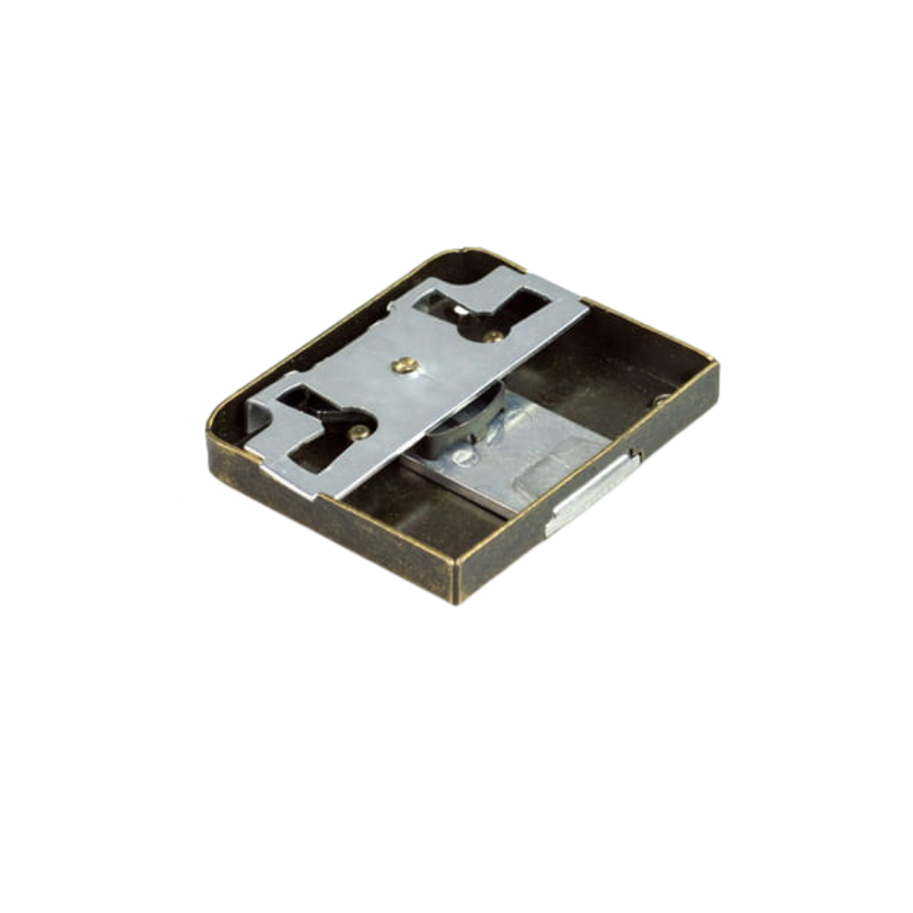 Cerradura de mueble 49x60 mm - Oro viejo