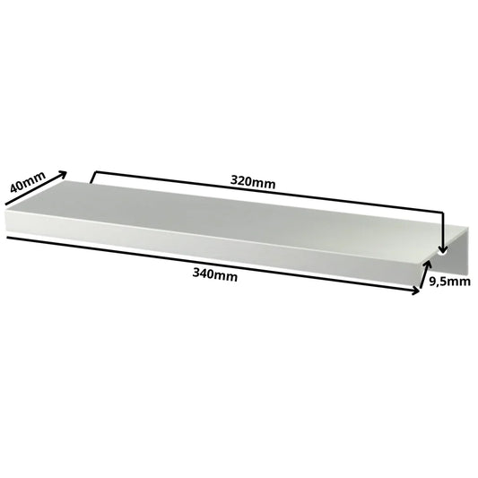 Mango de perfil redondo Edge Grip UA06 de 320 mm (longitud total de 340 mm) - Electropulido