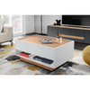 CARLO III - Conjunto de muebles de salón - Blanco Mate / Roble Wotan