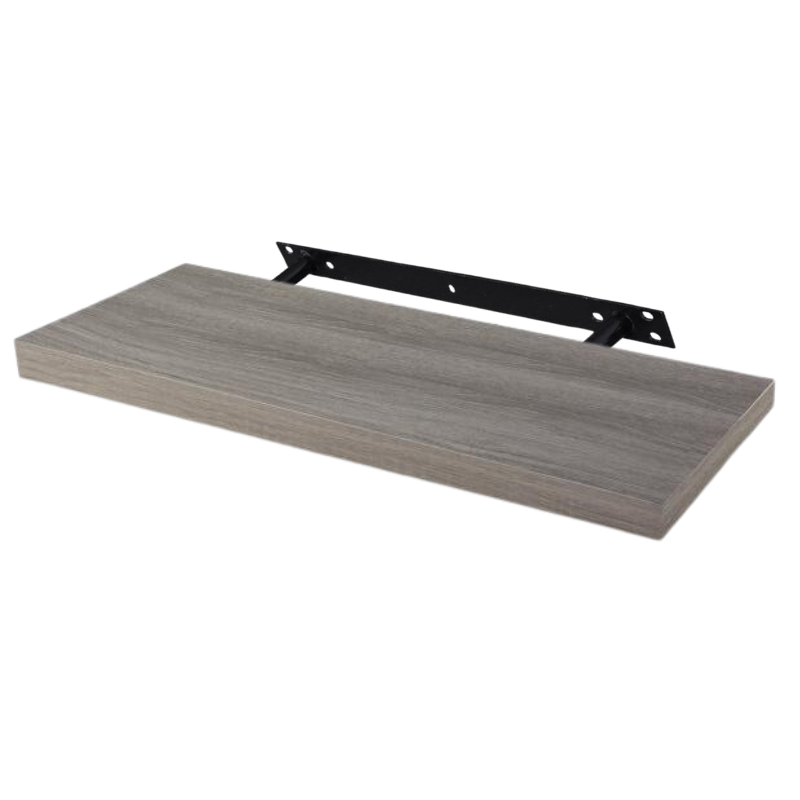 Estante flotante - pack de 3 - Roble gris - 60 cm