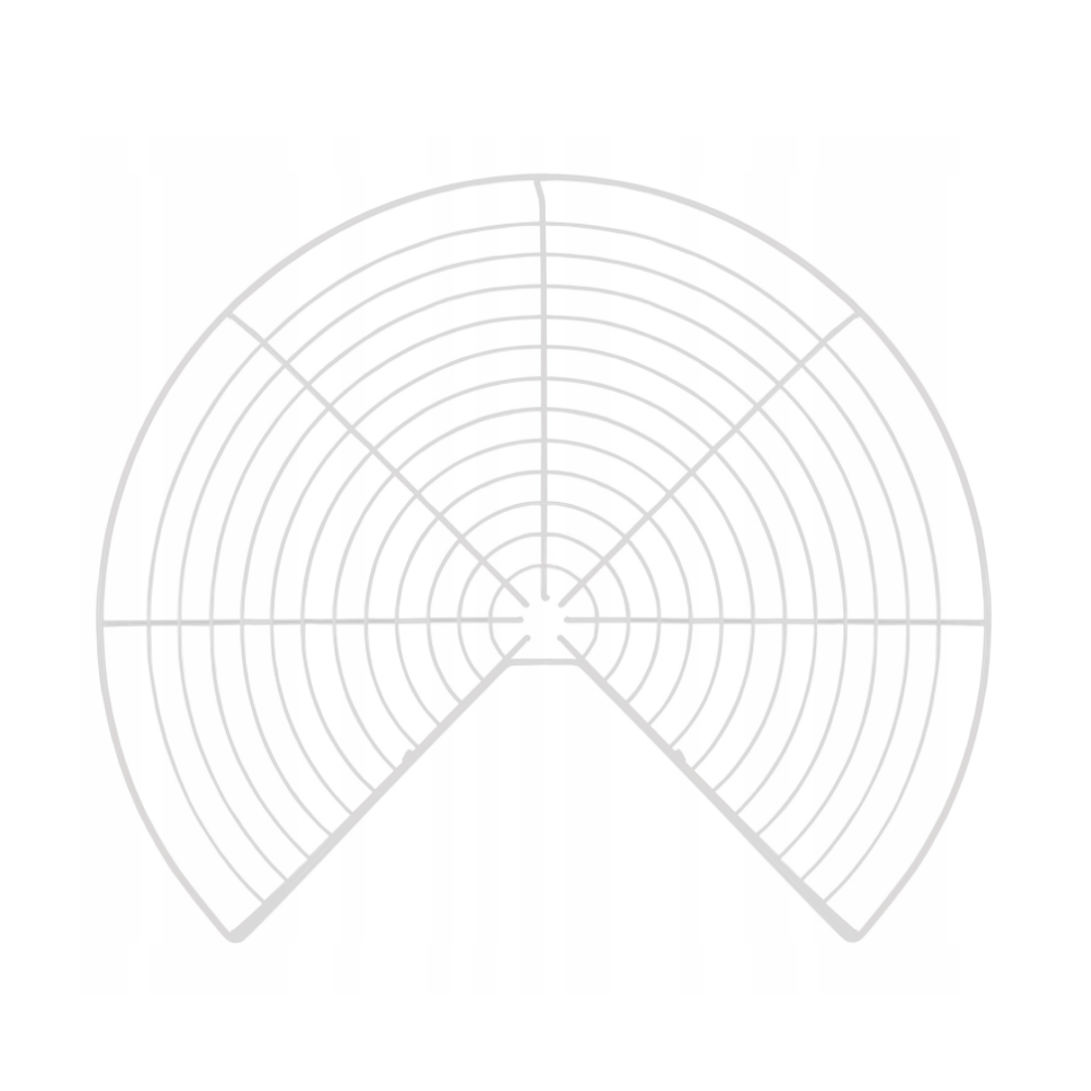 Cestas giratorias de esquina de 2 niveles 3/4 - 690mm - Blanco (2) – Furnica