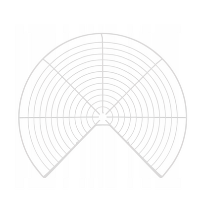 Cestas giratorias de esquina de 2 niveles 3/4 - 690mm - Blanco (2) – Furnica