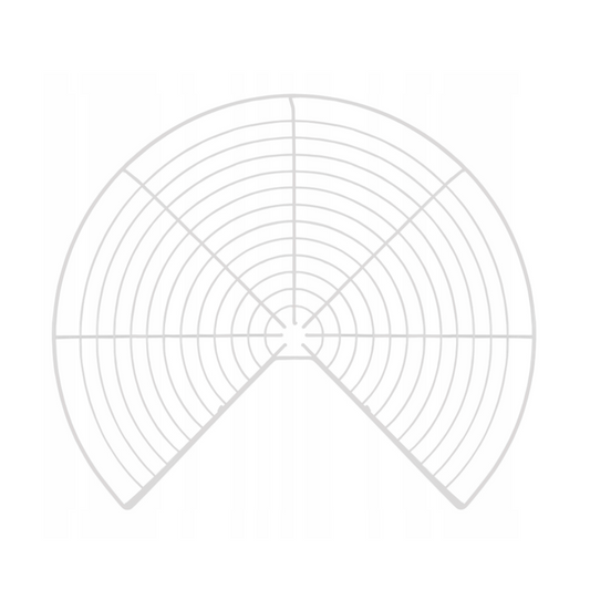 Cestas giratorias de esquina de 2 niveles 3/4 - 690mm - Blanco (2) – Furnica