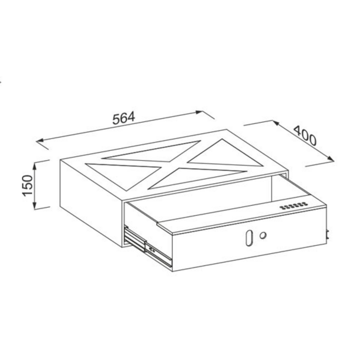 Caja fuerte de cajón de 600 mm (4) – Furnica