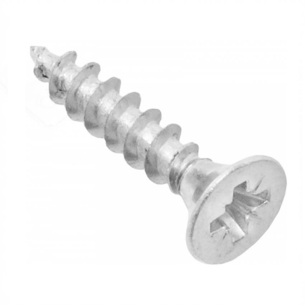 Tornillos de madera PZ2 4.0x20mm Zinc blanco (1000 piezas) – Furnica