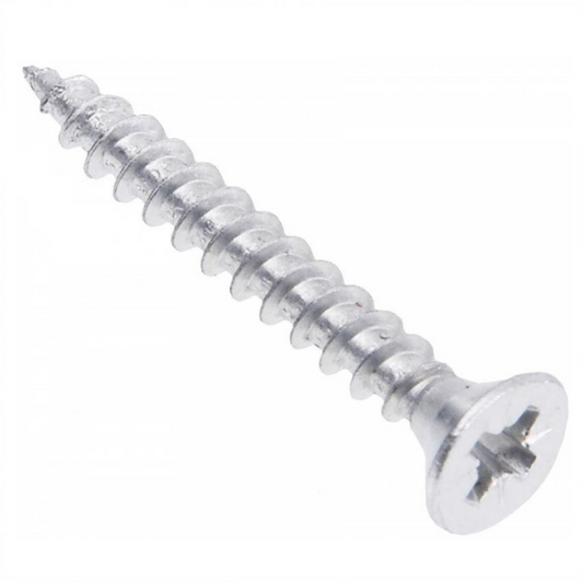 Tornillos de madera PZ2 4.0x30mm Zinc blanco (1000 piezas)