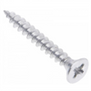 Tornillos de madera PZ2 4.0x30mm Zinc blanco (1000 piezas)