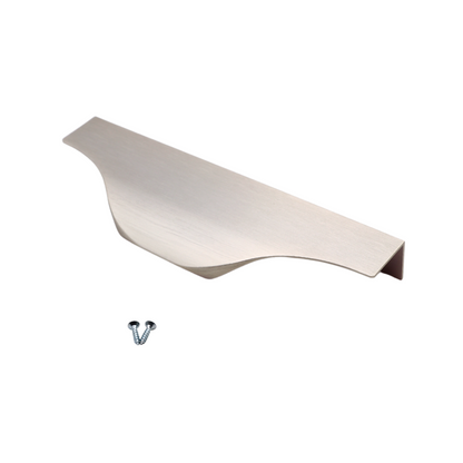 Mango de perfil de OVNI Edge Grip de 128 mm (longitud total de 148 mm) - Acero cepillado – Furnica