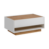 CARLO III - Conjunto de muebles de salón - Blanco Mate / Roble Wotan
