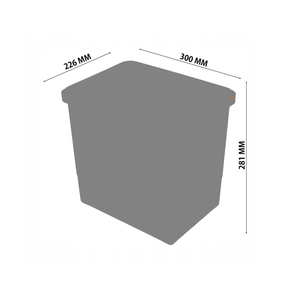 Cubo de reciclaje con cierre suave - 3x15 l + 3x6 l - mueble de 60 cm