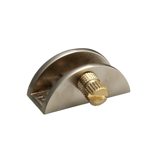 Soporte de estante de vidrio semicircular - Satinado – Furnica