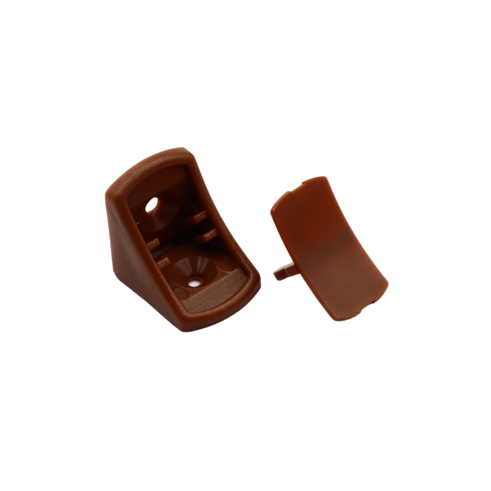 Conector de cuerpo de plástico redondeado con tapa independiente