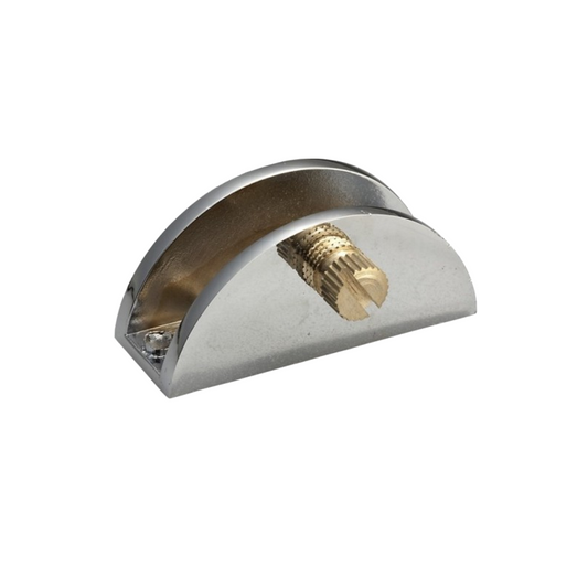 Soporte de estante de vidrio semicircular III - Cromo – Furnica
