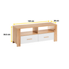 VEGA II - Conjunto de muebles de salón - Roble Wotan / Blanco Mate